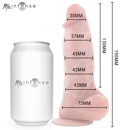 MR INTENSE - SMALL SPENCER DILDO SILICONA 19 CM -Ø- 4.5 CM