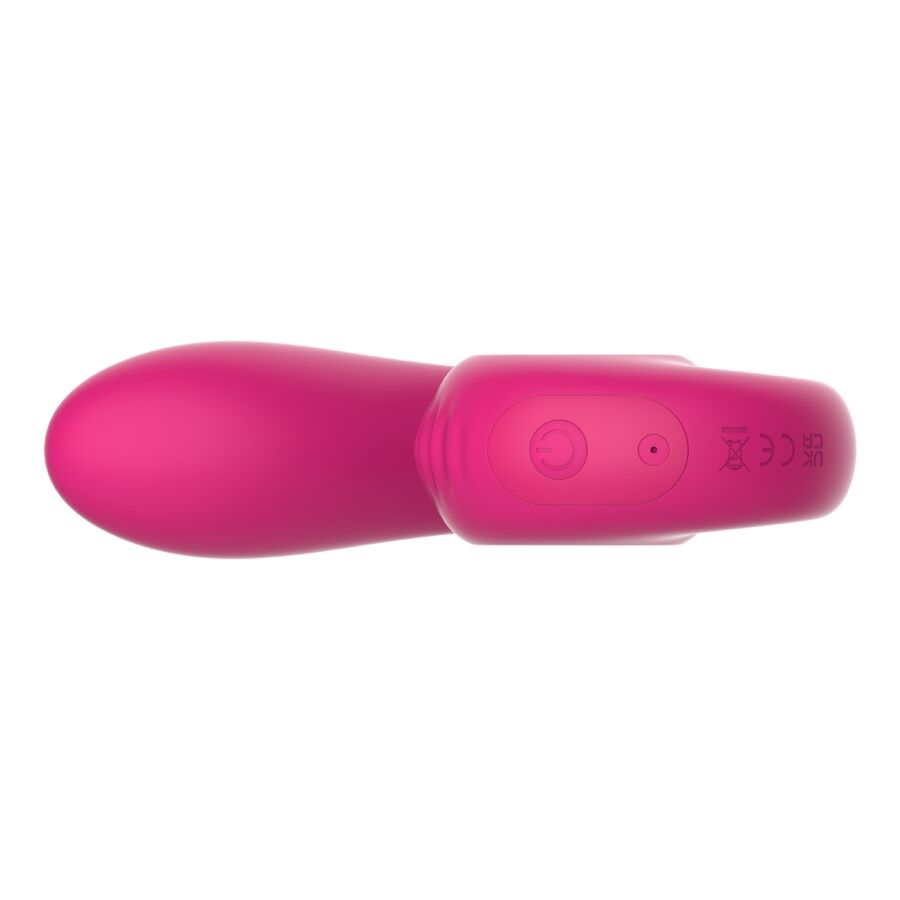 SNAIL VIBE - GIZI LITE VIBRADOR DUAL PUNTO G Y CLÍTORIS ROSA