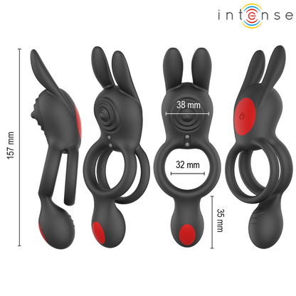 INTENSE - QUINN ANILLO DOBLE CON VIBRACIÓN CONTROL REMOTO