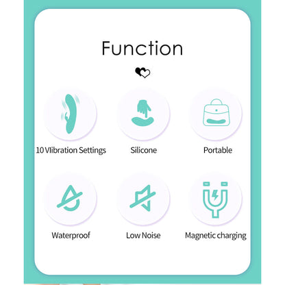 PRETTY LOVE- DJ STICK VIBRADOR PUNTO G TURQUESA