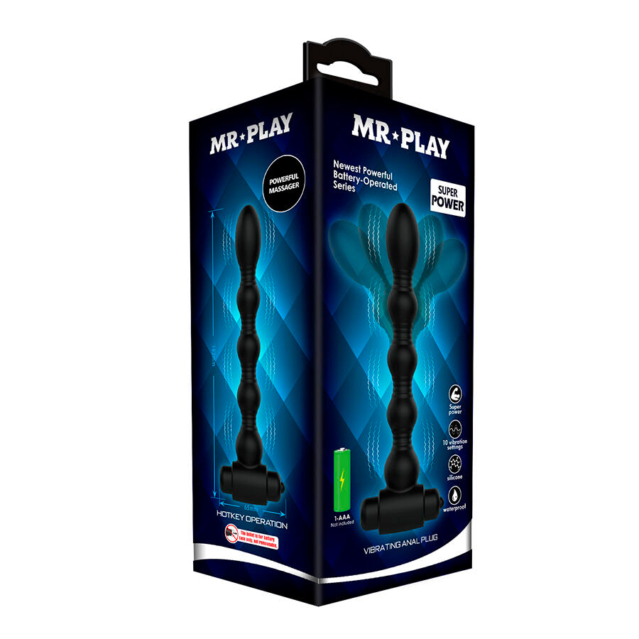 MR PLAY - MASAJEADOR PLUG ANAL CON VIBRACIÓN