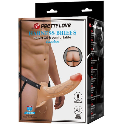 PRETTY LOVE - LANDON STRAP-ON CON VIBRACIÓN CLARO