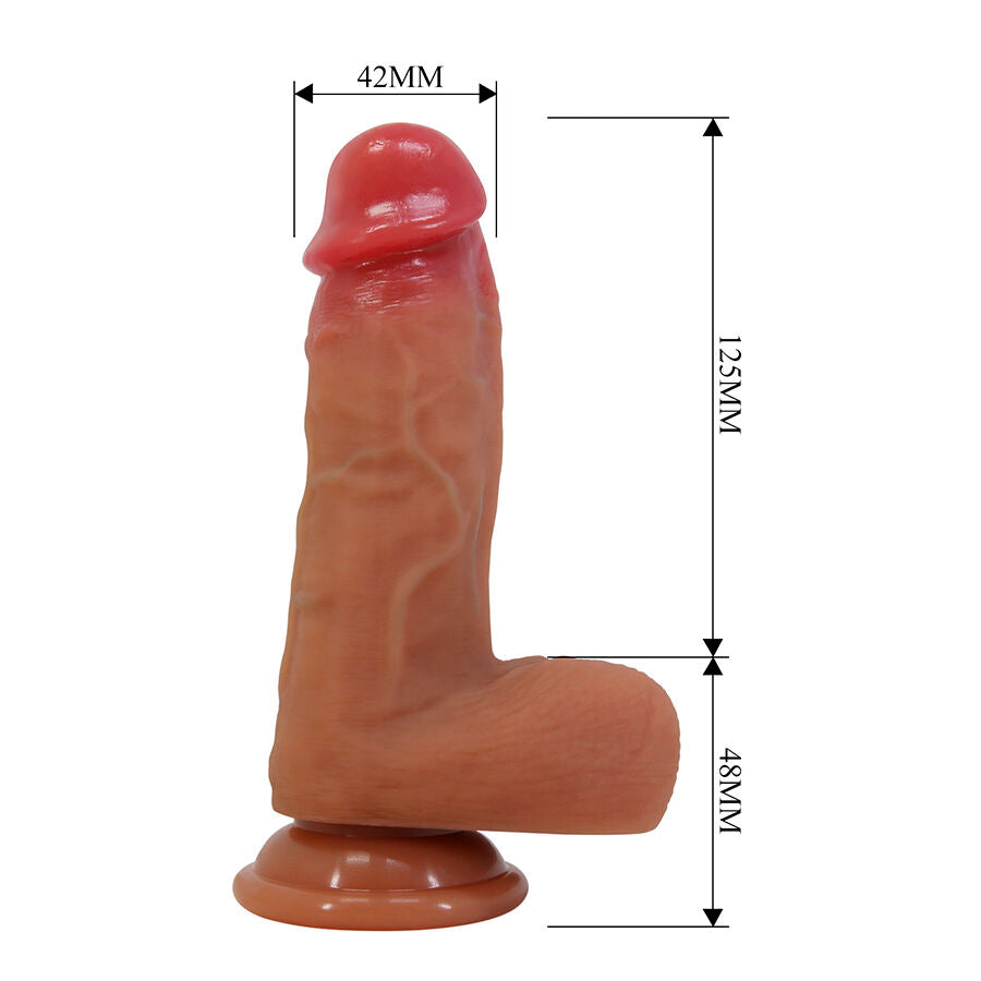 PRETTY LOVE - CURTIS DILDO REALÍSTICO CON VENTOSA 17.3 CM -Ø- 4.2 CM