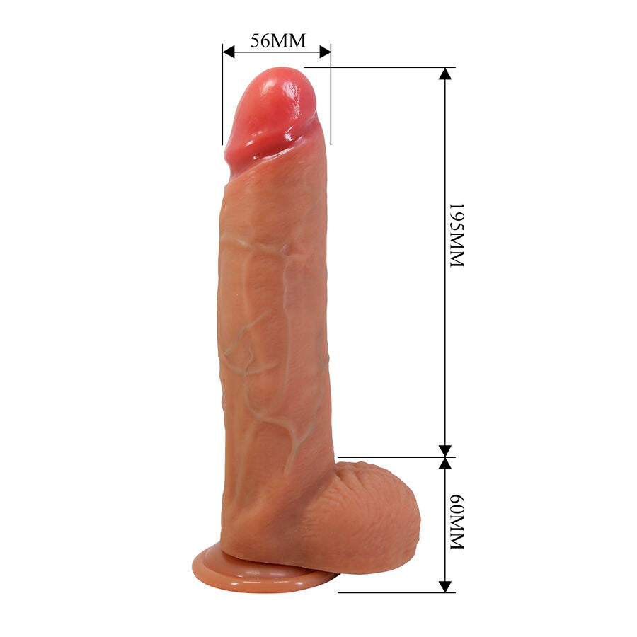 PRETTY LOVE - MENDEL DILDO REALÍSTICO CON VENTOSA 25.5 CM -Ø- 5.6 CM