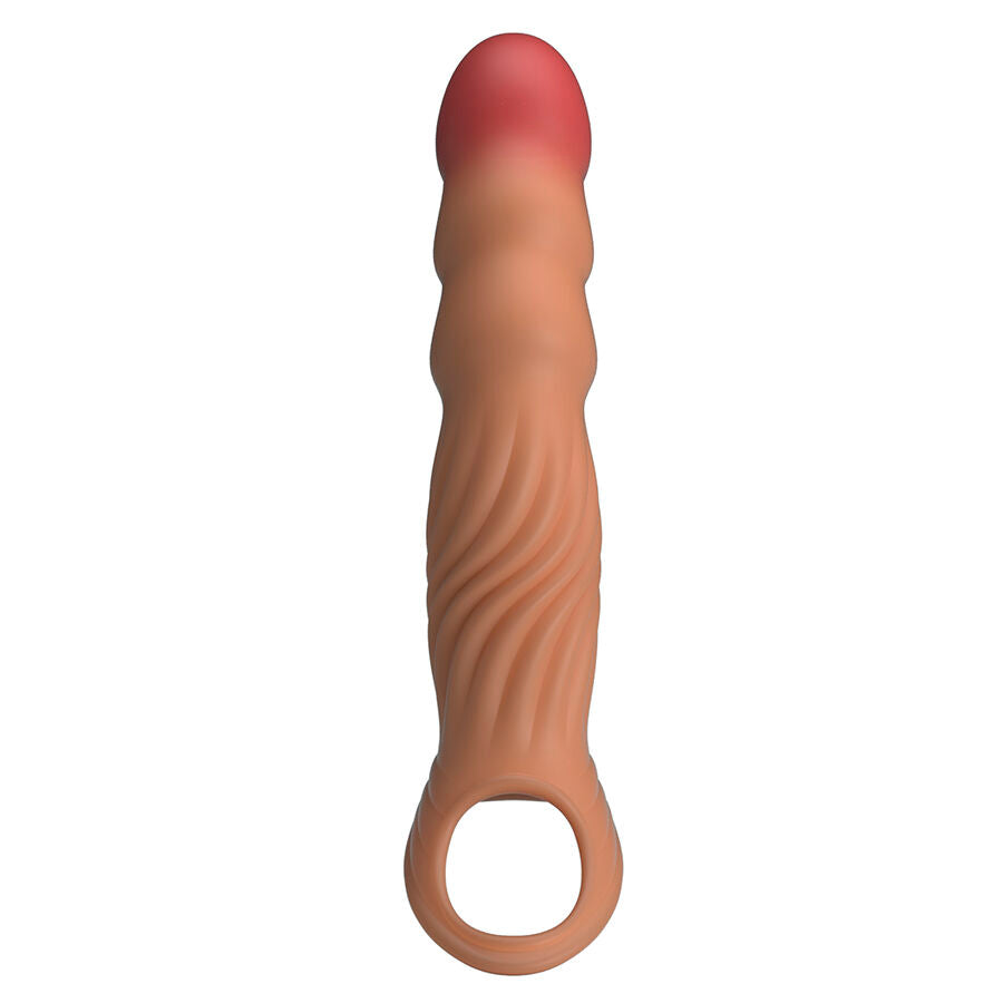 PRETTY LOVE - FUNDA PARA PENE TEXTURIZADA CON VIBRACIÓN Y CONTROL REMOTO