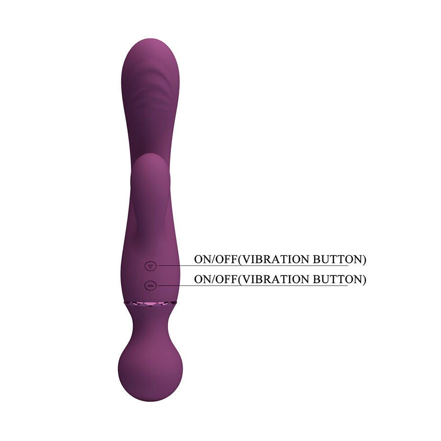 PRETTY LOVE - ALL ROUNDER VIBRADOR PUNTO G MORADO
