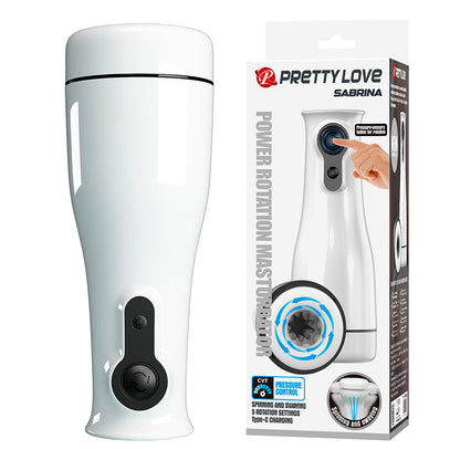 PRETTY LOVE - SABRINA MASTURBADOR MASCULINO CON ROTACIÓN Y BALANCEO