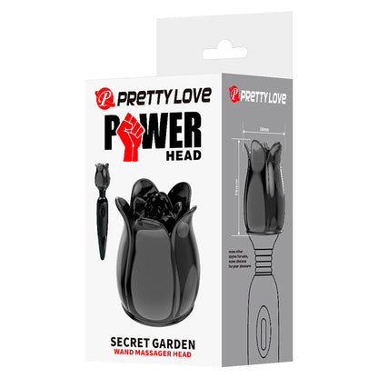 PRETTY LOVE - SECRET GARDEN CABEZAL MASAJEADOR NEGRO