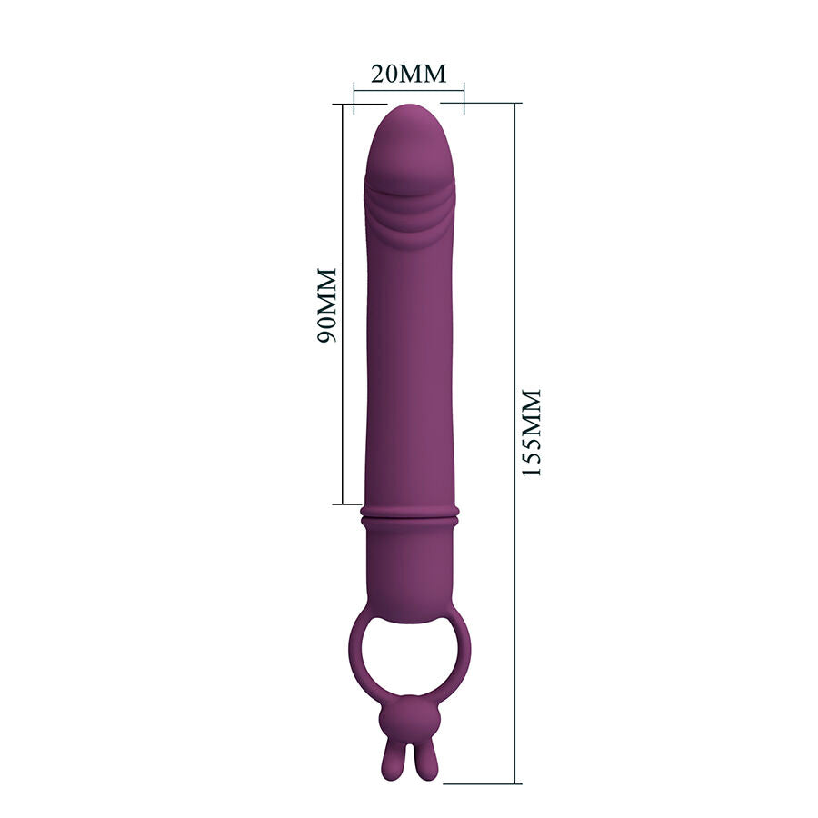 PRETTY LOVE - CORA VIBRADOR FORMA PENE CON ANILLO DE SUJECIÓN