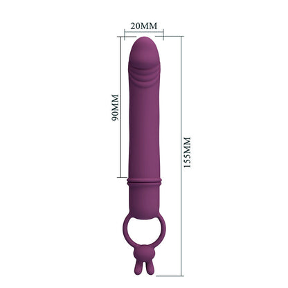 PRETTY LOVE - CORA VIBRADOR FORMA PENE CON ANILLO DE SUJECIÓN