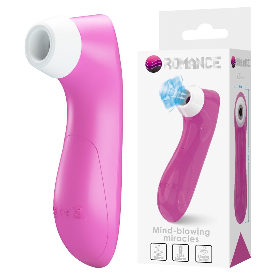 ROMANCE - SUCCIONADOR DE CLÍTORIS CON TECNOLOGÍA DE PULSACIÓN ROSA