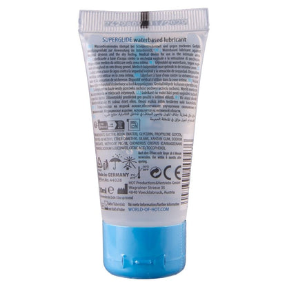 HOT - SUPERGLIDE LIQUID PLEASURE LUBRICANTE BASE AGUA 30 ML