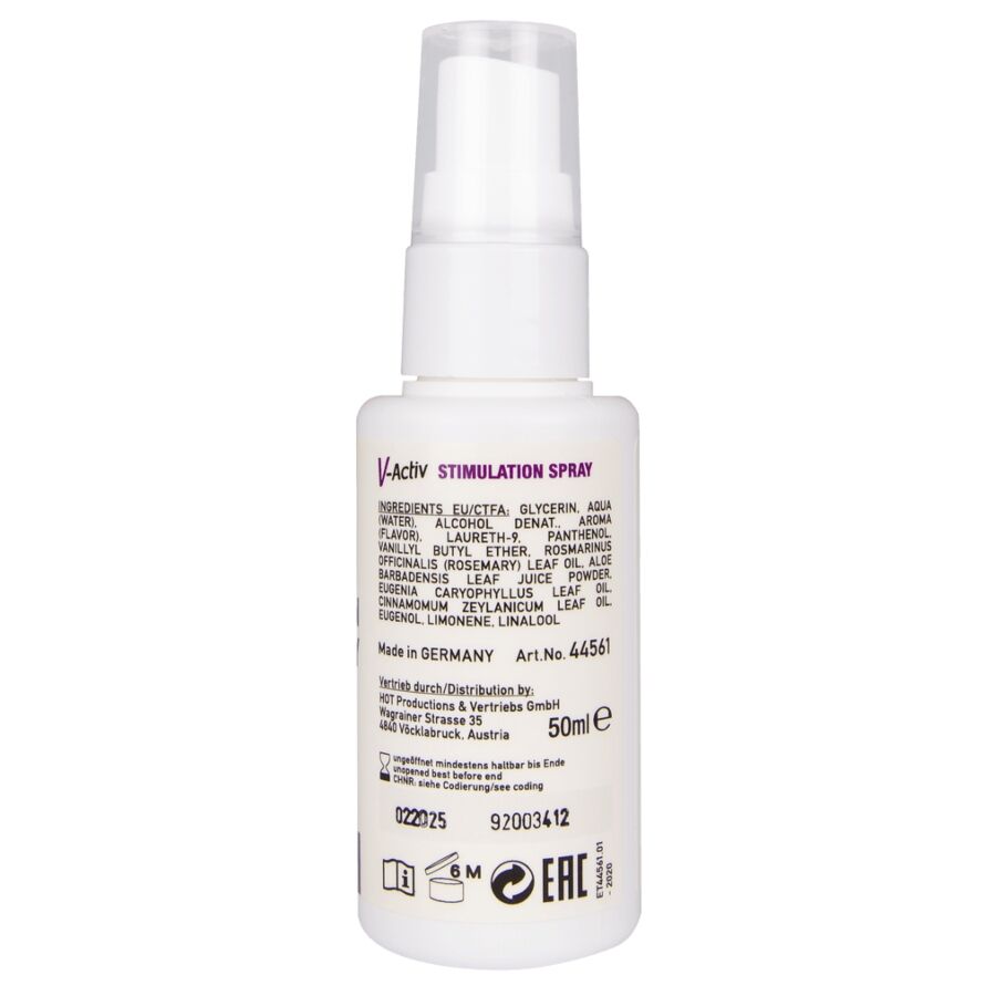 HOT - V-ACTIV SPRAY ESTIMULANTE PARA MUJER 50 ML