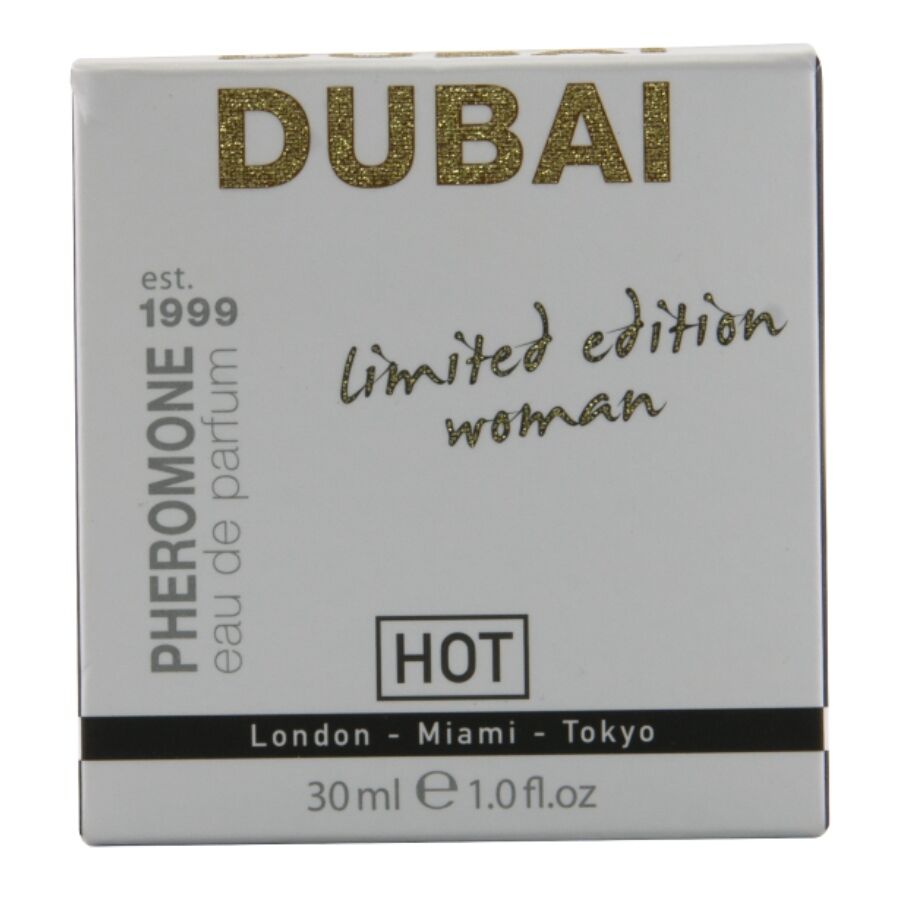 HOT - PERFUME CON FEROMONAS DUBAI EDICIÓN LIMITADA MUJER 30 ML