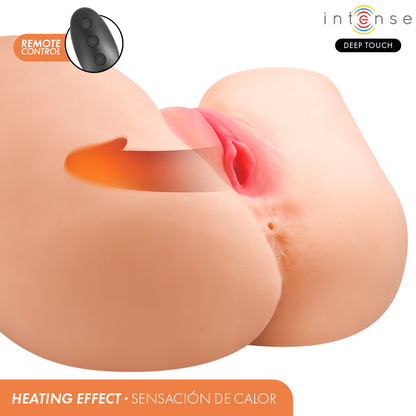 INTENSE DEEP TOUCH - JULIA MASTURBADOR SUCCIONADOR REALÍSTICO VAGINA CON EFECTO CALOR CONTROL REMOTO