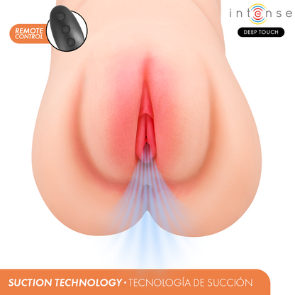 INTENSE DEEP TOUCH - KRISTA MASTURBADOR VAGINA CON VIBRACIÓN Y SONIDO CONTROL REMOTO