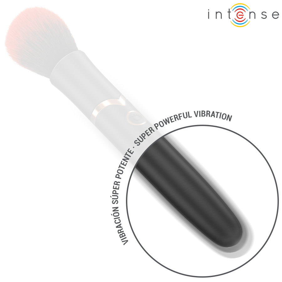 INTENSE - EMILIA VIBRADOR BROCHA CON EFECTO CALOR 16 CM