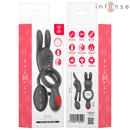 INTENSE - QUINN ANILLO DOBLE CON VIBRACIÓN CONTROL REMOTO