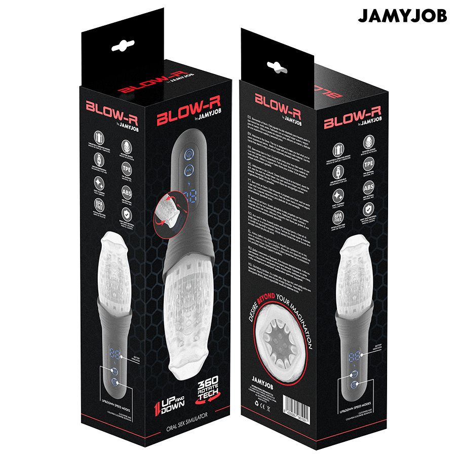 JAMYJOB - BLOW-R MASTURBADOR CON THRUSTING Y ROTACIÓN