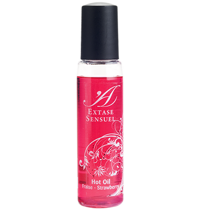 EXTASE SENSUAL - STRAWBERRY TRAVEL HEAT STIMULATING OIL 35 ML