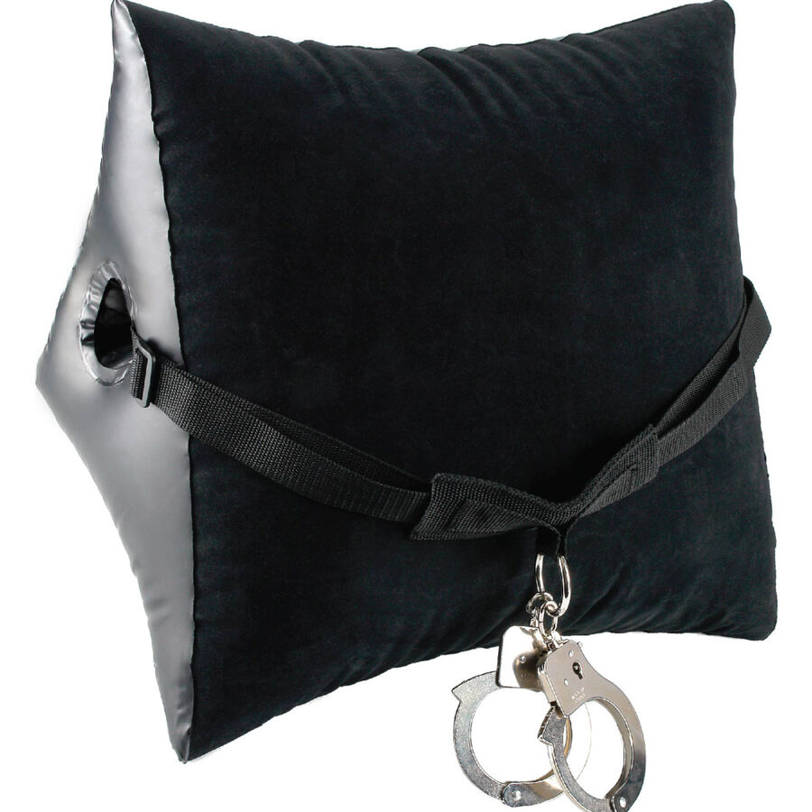 FETISH FANTASY SERIES - MASTER POSITION INFLATABLE PILLOW WITH HANDCUFFS