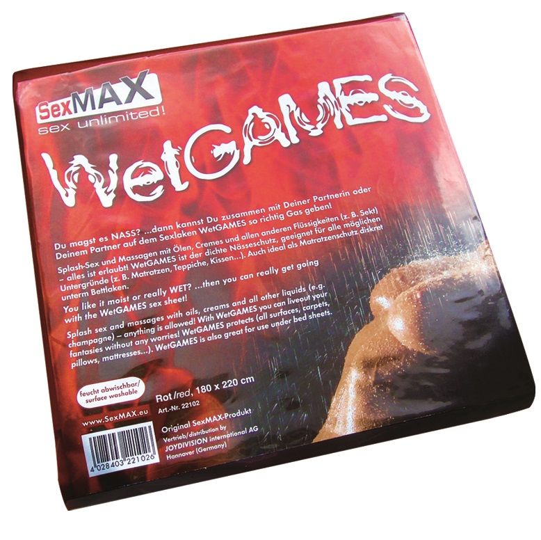 JOYDIVISION SEXMAX - REUSABLE RED PLASTIC SHEET