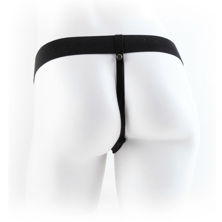 FETISH FANTASY SERIES - 11 HOLLOW TESTICLE VIBRATING HARNESS FOR MAN 27.9 CM NATURAL