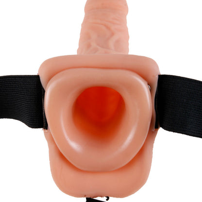 FETISH FANTASY SERIES - 11 HOLLOW TESTICLE VIBRATING HARNESS FOR MAN 27.9 CM NATURAL