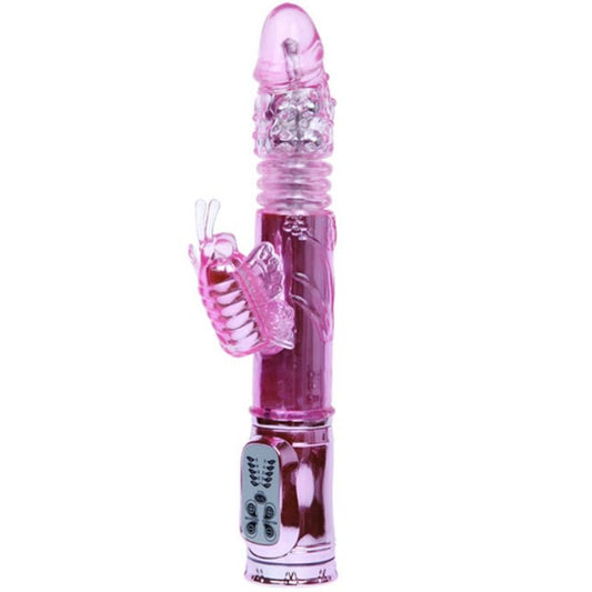 BAILE - RECHARGEABLE VIBRATOR WITH ROTATING AND THROBBING BUTTERFLY STIMULATOR