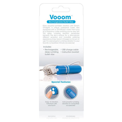 SCREAMING O - VOOOM BLUE RECHARGEABLE VIBRATING BULLET