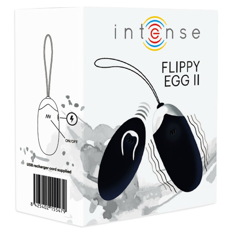 INTENSE - FLIPPY II RECHARGEABLE EGG REMOTE BLACK