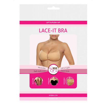 BYE-BRA - LACE-IT PUSH-UP ENHANCER BLACK CUP D