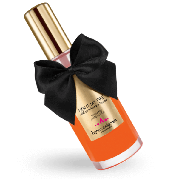 BIJOUX - STRAWBERRY SCENTED HEAT EFFECT MASSAGE OIL