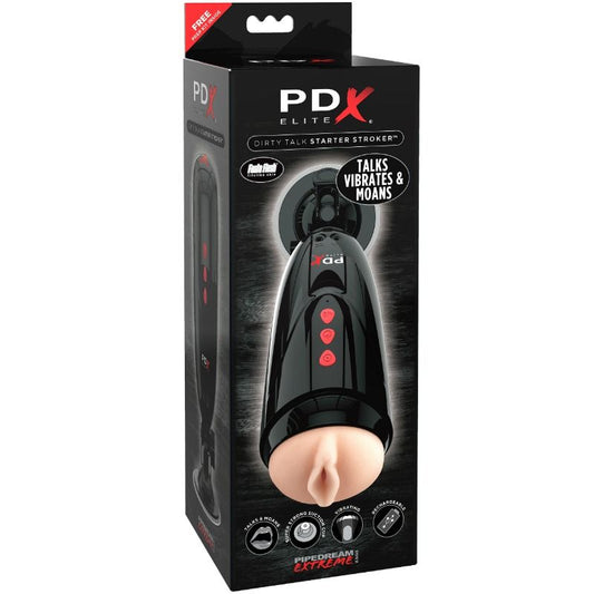 PDX ELITE - DIRTY TALK STARTER STROKER VAGINA MASTURBATOR