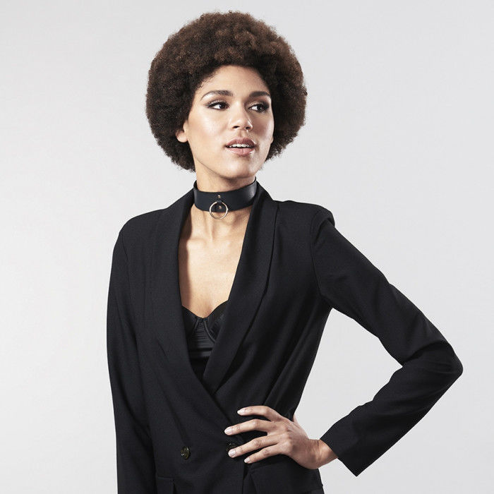 BIJOUX INDISCRETS MAZE - BLACK LEASH NECKLACE