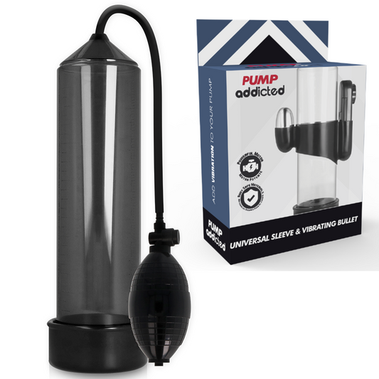 PUMP ADDICTED - RX3 BLACK ERECTION PUMP WITH VIBRATOR