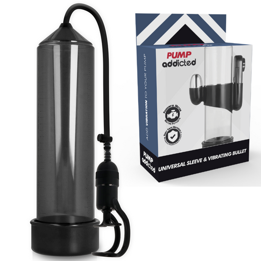 PUMP ADDICTED - RX5 BLACK ERECTION PUMP WITH VIBRATOR
