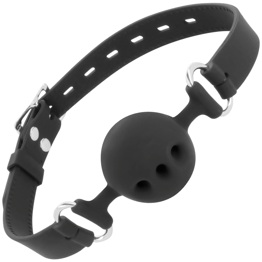DARKNESS - BLACK SILICONE BREATHABLE GAG