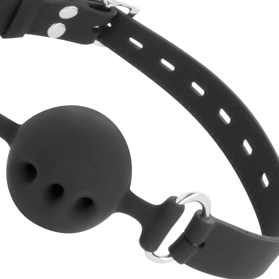DARKNESS - BLACK SILICONE BREATHABLE GAG
