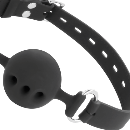 DARKNESS - BLACK SILICONE BREATHABLE GAG