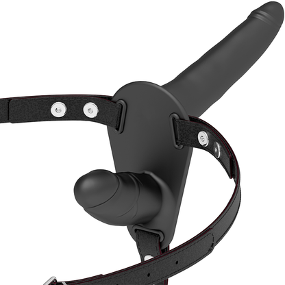 FETISH SUBMISSIVE HARNESS - DOUBLE PENETRATION BLACK