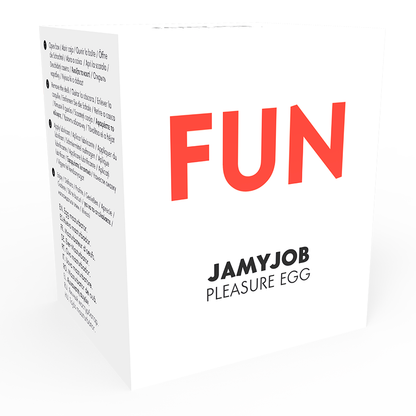 JAMYJOB - DISCREET MASTURBATOR EGG RED FUN EDITION
