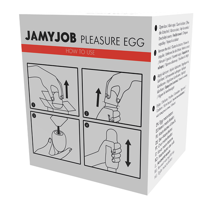 JAMYJOB - DISCREET MASTURBATOR EGG RED FUN EDITION