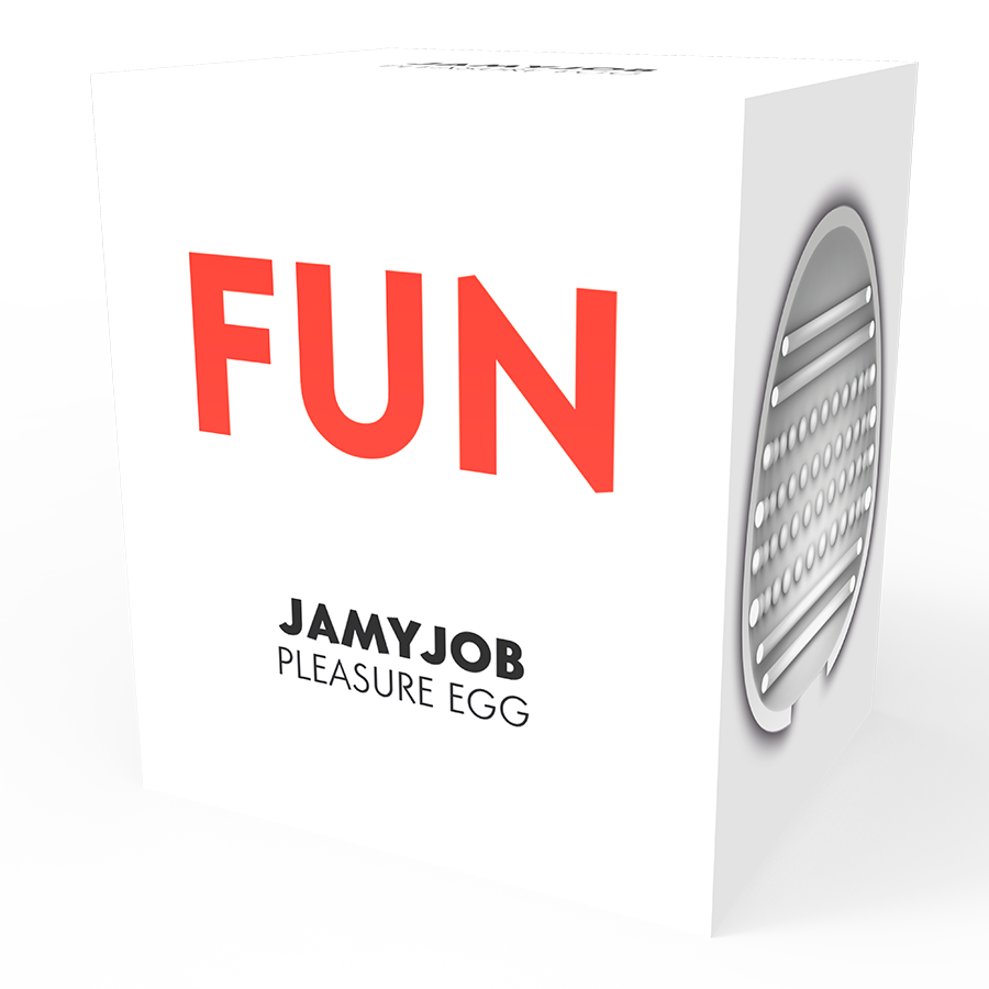 JAMYJOB - DISCREET MASTURBATOR EGG RED FUN EDITION