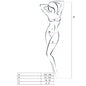 PASSION WOMAN BS052 BODYSTOCKING ROJO TALLA UNICA