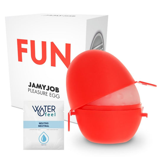 JAMYJOB - DISCREET MASTURBATOR EGG RED FUN EDITION