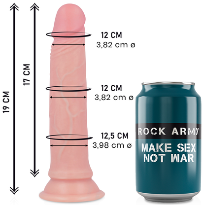 ROCKARMY - AVENGER REALISTIC DILDO LIQUID SILICONE 19 CM -O- 3.98 CM