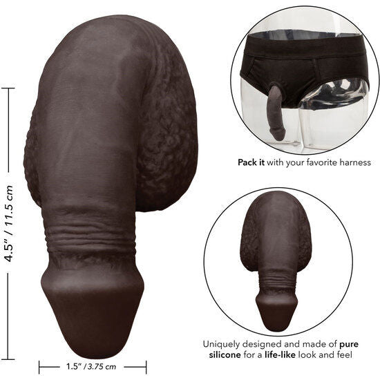CALEXOTICS - PACKING PENIS SILICONE PENIS 12.75CM BLACK