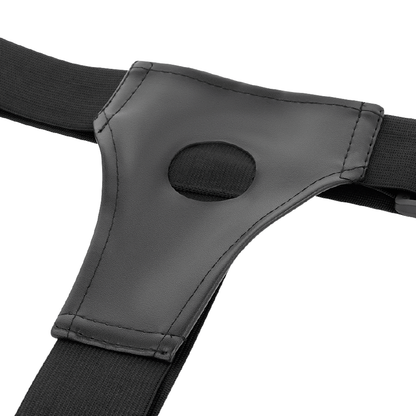 HARNESS ATTRACTION - HOLLOW HARNESS BENNY WITH VIBRATOR 15 CM -OR- 4.5 CM