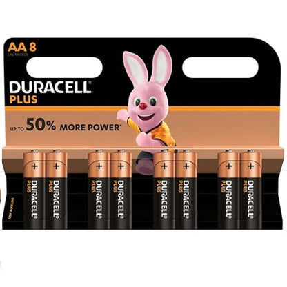 DURACELL - PLUS POWER AA ALKALINE BATTERY LR6 BLISTER*8